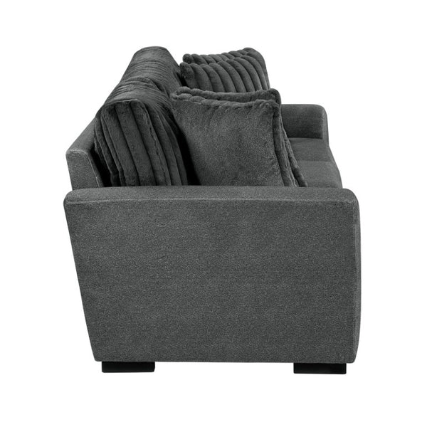 English Elm Double Reclining Three Seat Sofa with Microfiber Corduroy Upholstery for Living Rooms B011P575948