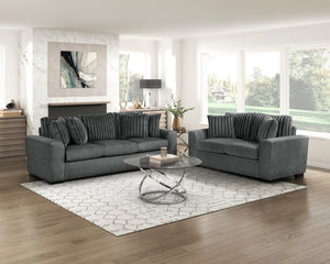 English Elm Double Reclining Three Seat Sofa with Microfiber Corduroy Upholstery for Living Rooms B011P575948
