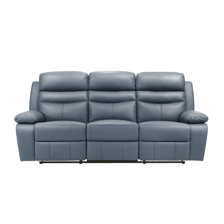 English Elm Double Reclining Top Grain Leather Sofa for Home Theater Living Room Comfort B011P575955