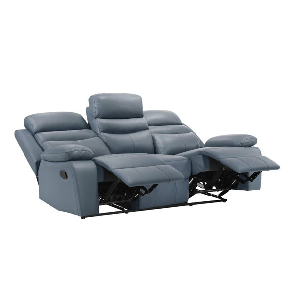 English Elm Double Reclining Top Grain Leather Sofa for Home Theater Living Room Comfort B011P575955