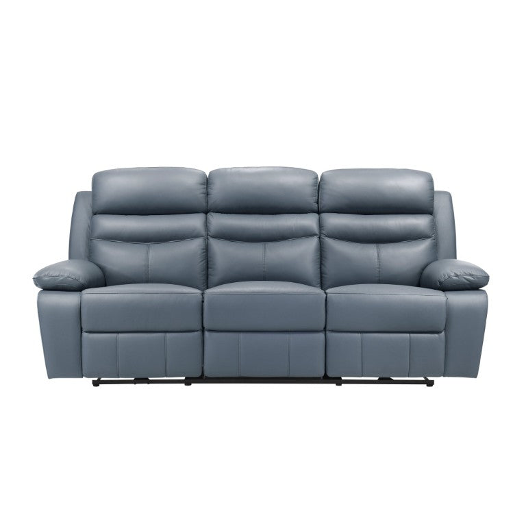 English Elm Power Reclining Sofa Top Grain Leather Dual Touch Controls USB Charging Living Room B011P575961