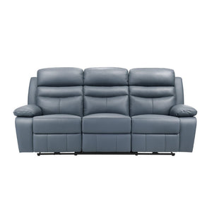 English Elm Power Reclining Sofa Top Grain Leather Dual Touch Controls USB Charging Living Room B011P575961
