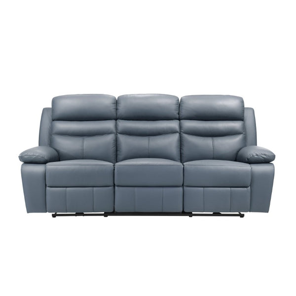 English Elm Power Reclining Sofa Top Grain Leather Dual Touch Controls USB Charging Living Room B011P575961
