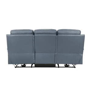 English Elm Power Reclining Sofa Top Grain Leather Dual Touch Controls USB Charging Living Room B011P575961