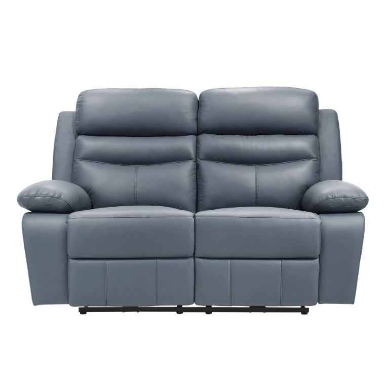 English Elm Power Reclining Loveseat Top Grain Leather Contemporary Living Room Seating with USB Ports B011P575962