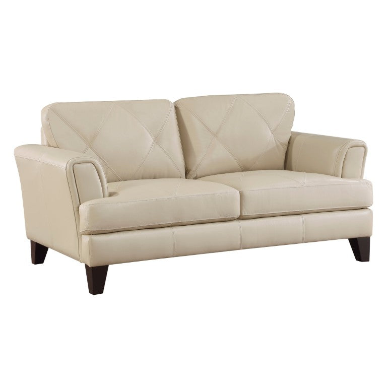English Elm Love Seat Top Grain Leather Loveseat with Track Arms for Modern Living Rooms B011P575965