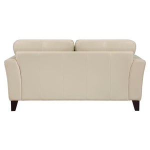 English Elm Love Seat Top Grain Leather Loveseat with Track Arms for Modern Living Rooms B011P575965