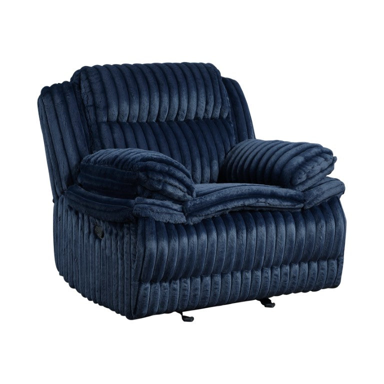 English Elm Glider Recliner Oversized Corduroy Armchair with Pocket Coil Cushioning for Nursery Use B011P575969
