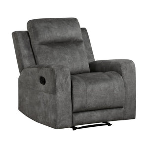 English Elm Reclining Microfiber Chair with Tab Pull Mechanism for Modern Living Room Comfort B011P575980