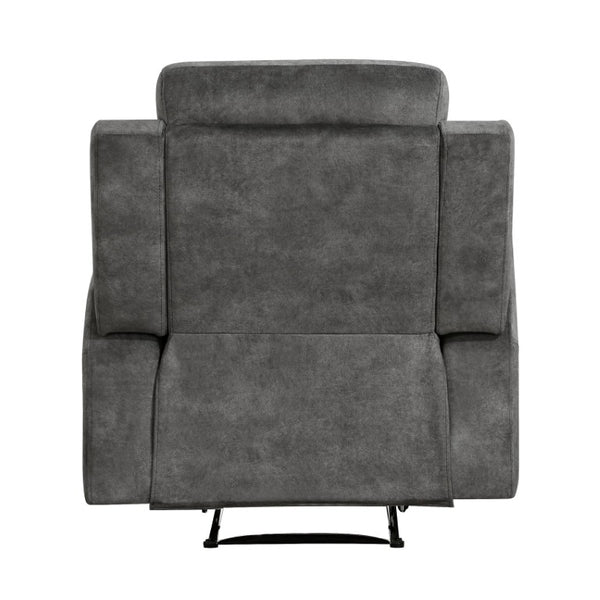 English Elm Reclining Microfiber Chair with Tab Pull Mechanism for Modern Living Room Comfort B011P575980