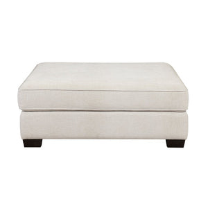 English Elm Ottoman Oversized Microfiber Pocket Coil Seating Accent for Living Room or Den Beige Chenille B011P575981