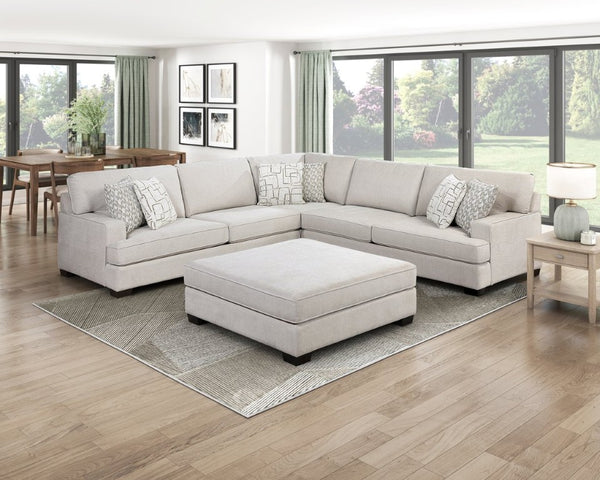 English Elm Left Arm Chenille Loveseat Module Plush Sectional Piece for a Cozy Living Room B011P575982