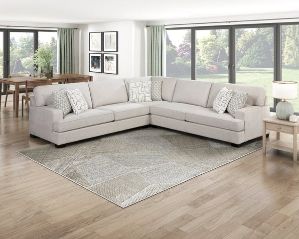English Elm Left Arm Chenille Loveseat Module Plush Sectional Piece for a Cozy Living Room B011P575982