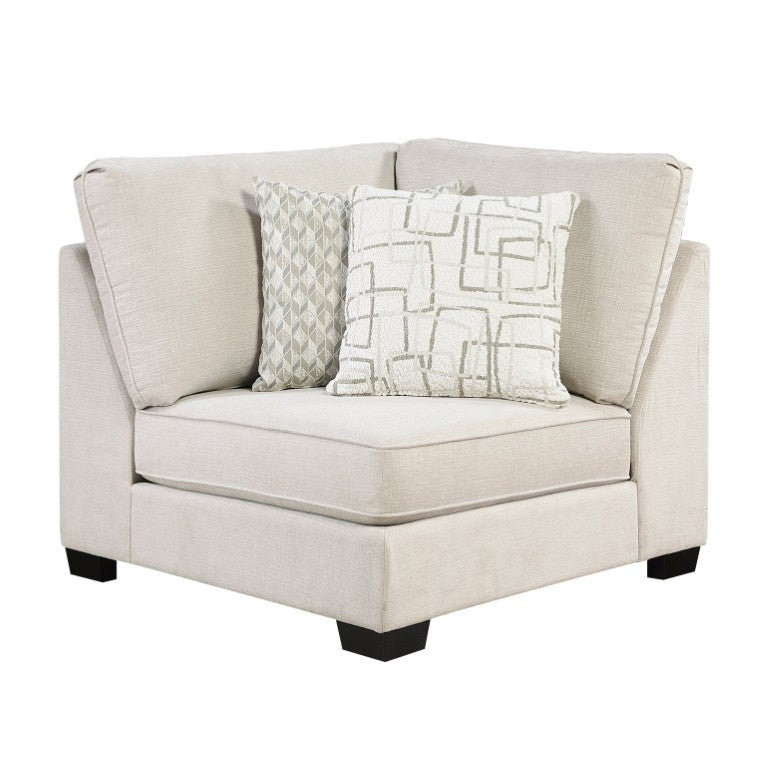 English Elm Corner Sectional Seat in Soft Chenille with Pocket Coil Support for Modern Living Rooms B011P575984