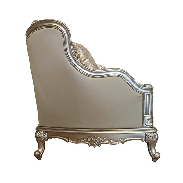 English Elm Love Seat Jewel Tufted Silk Upholstered Baroque Loveseat for Formal Living Rooms B011P575985