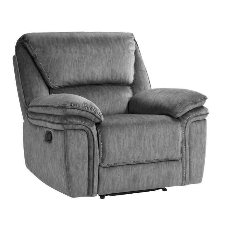 English Elm Reclining Microfiber Accent Chair with Pillow Top Arms and Pocket Coil Cushioned Seat B011P576000