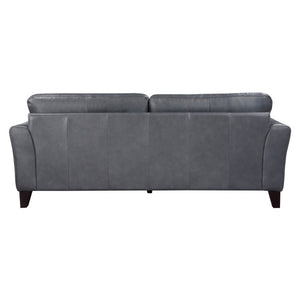 English Elm Sofa Top Grain Leather Track Arm Contemporary European Living Room Seat B011P576105