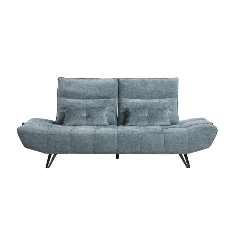 English Elm Sofa with Power Seat Depth Adjustment Chenille Tufted Three Living Room B011P576116