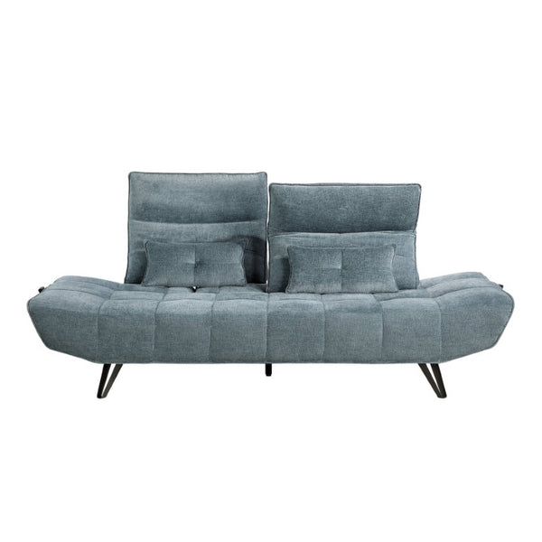 English Elm Sofa with Power Seat Depth Adjustment Chenille Tufted Three Living Room B011P576116