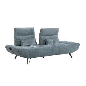 English Elm Sofa with Power Seat Depth Adjustment Chenille Tufted Three Living Room B011P576116