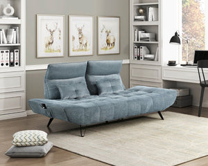 English Elm Sofa with Power Seat Depth Adjustment Chenille Tufted Three Living Room B011P576116