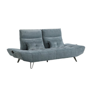 English Elm Sofa with Power Seat Depth Adjustment Chenille Tufted Three Living Room B011P576116