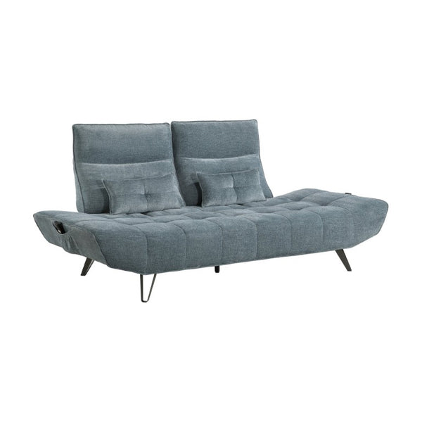 English Elm Sofa with Power Seat Depth Adjustment Chenille Tufted Three Living Room B011P576116