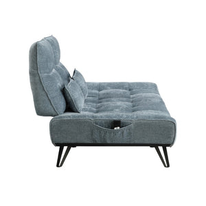 English Elm Sofa with Power Seat Depth Adjustment Chenille Tufted Three Living Room B011P576116