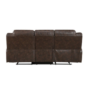 English Elm Double Reclining Sofa Plush Microfiber Seating for Family Room Media Lounge B011P576120