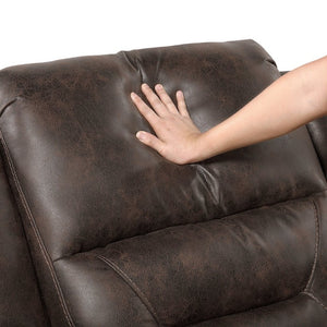 English Elm Rocker Recliner with Plush Pillow Top Arms and Microfiber Upholstery for Living Room B011P576122