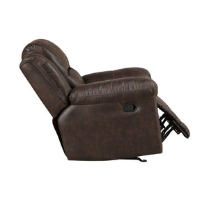 English Elm Rocker Recliner with Plush Pillow Top Arms and Microfiber Upholstery for Living Room B011P576122
