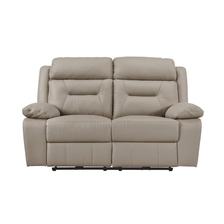 English Elm Power Reclining Loveseat Top Grain Leather Dual USB Charging Contemporary Seating B011P576124