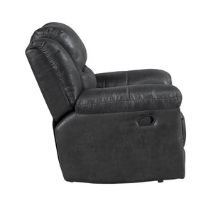 English Elm Rocker Recliner with Pillow Top Arms and Polished Microfiber Upholstery for Living Rooms B011P576144