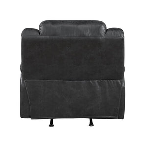 English Elm Rocker Recliner with Pillow Top Arms and Polished Microfiber Upholstery for Living Rooms B011P576144