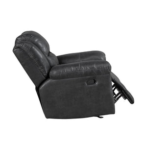 English Elm Rocker Recliner with Pillow Top Arms and Polished Microfiber Upholstery for Living Rooms B011P576144