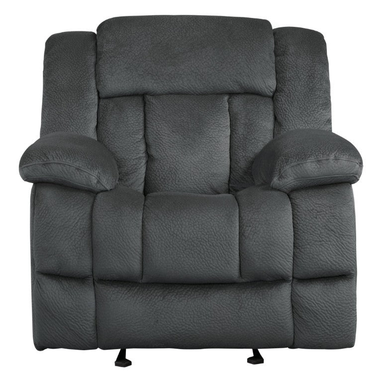 English Elm Glider Recliner with Plush Microfiber Upholstery and Pocket Coil Seating for Living Rooms B011P576148