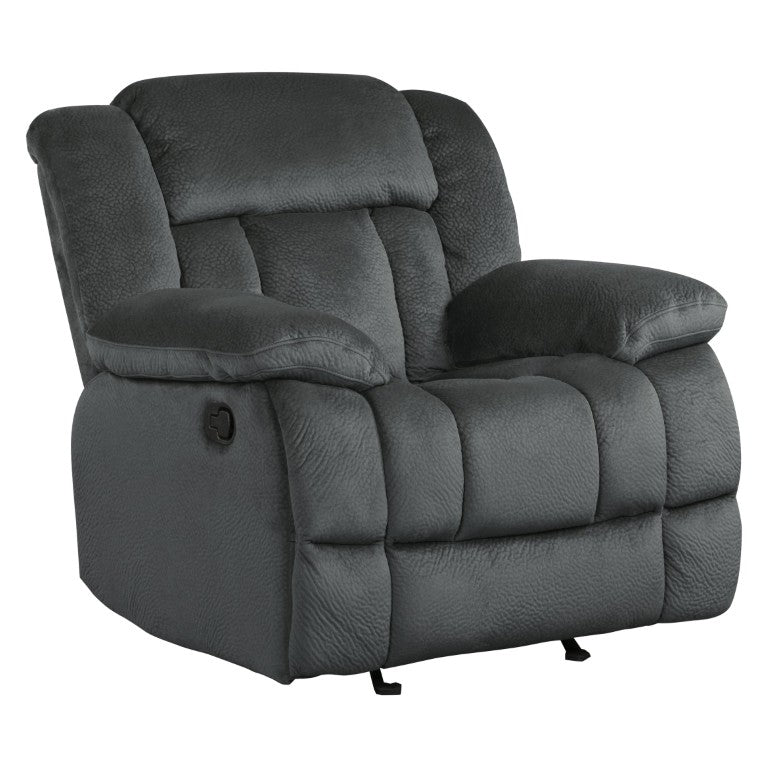 English Elm Glider Recliner with Plush Microfiber Upholstery and Pocket Coil Seating for Living Rooms B011P576148