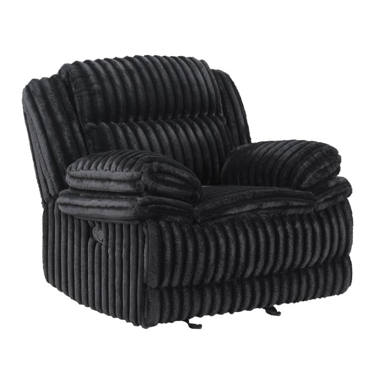 English Elm Glider Recliner Chair with Corduroy Upholstery Pocket Coil Support for Living Rooms B011P576151