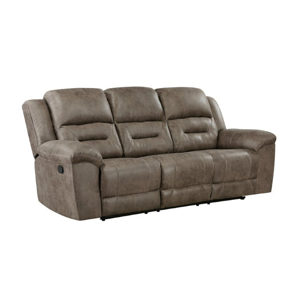 English Elm Sofa Mid-Century Velvet Upholstered with Walnut Legs and Pocket Coil Cushion Support Brown Microfiber 91.5 L x 41.5 W x 42.5 H B011P576152