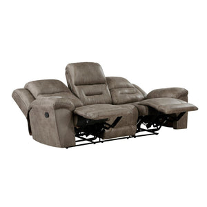 English Elm Sofa Mid-Century Velvet Upholstered with Walnut Legs and Pocket Coil Cushion Support Brown Microfiber 91.5 L x 41.5 W x 42.5 H B011P576152