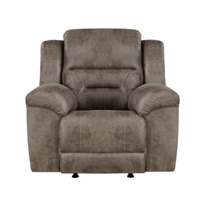 English Elm Rocker Recliner with Plush Microfiber Upholstery and Pillow Top Arms for Living Room B011P576154