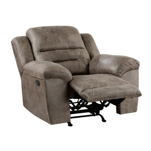 English Elm Rocker Recliner with Plush Microfiber Upholstery and Pillow Top Arms for Living Room B011P576154