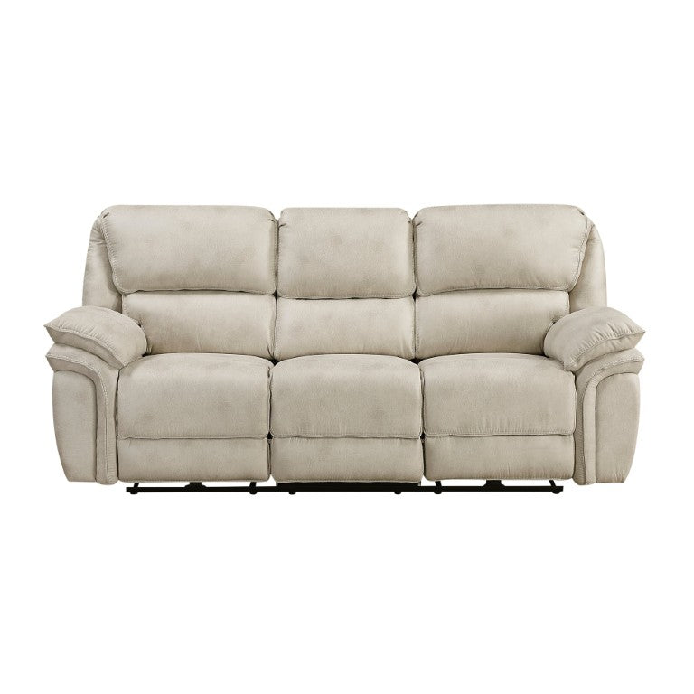 English Elm Power Reclining Sofa with USB Charging Pocket Coil Microfiber Living Room Seating B011P576158
