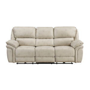 English Elm Power Reclining Sofa with USB Charging Pocket Coil Microfiber Living Room Seating B011P576158