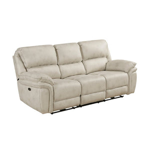 English Elm Power Reclining Sofa with USB Charging Pocket Coil Microfiber Living Room Seating B011P576158