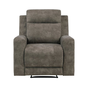 English Elm Reclining Microfiber Armchair with Pocket Coil Support for Casual Living Rooms B011P576167
