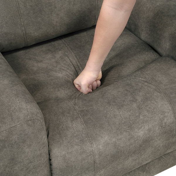 English Elm Reclining Microfiber Armchair with Pocket Coil Support for Casual Living Rooms B011P576167