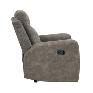 English Elm Reclining Microfiber Armchair with Pocket Coil Support for Casual Living Rooms B011P576167