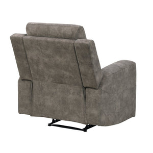 English Elm Reclining Microfiber Armchair with Pocket Coil Support for Casual Living Rooms B011P576167