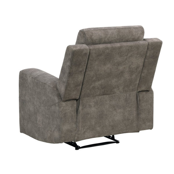 English Elm Reclining Microfiber Armchair with Pocket Coil Support for Casual Living Rooms B011P576167